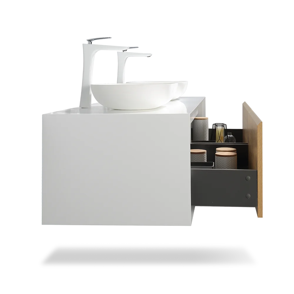 63" Double Sink Floating Bathroom Vanity