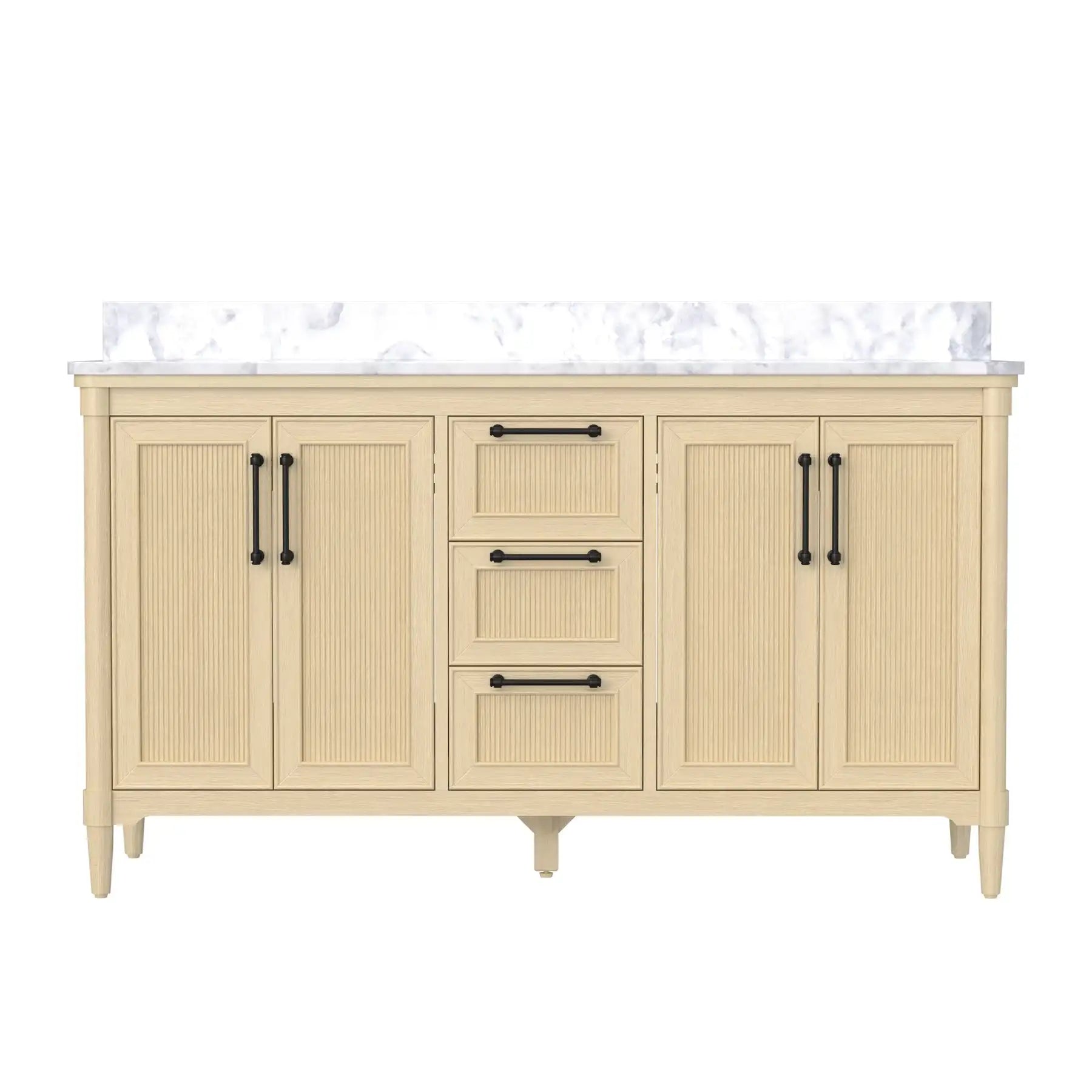 48" Freestanding Fluted Bathroom Vanity