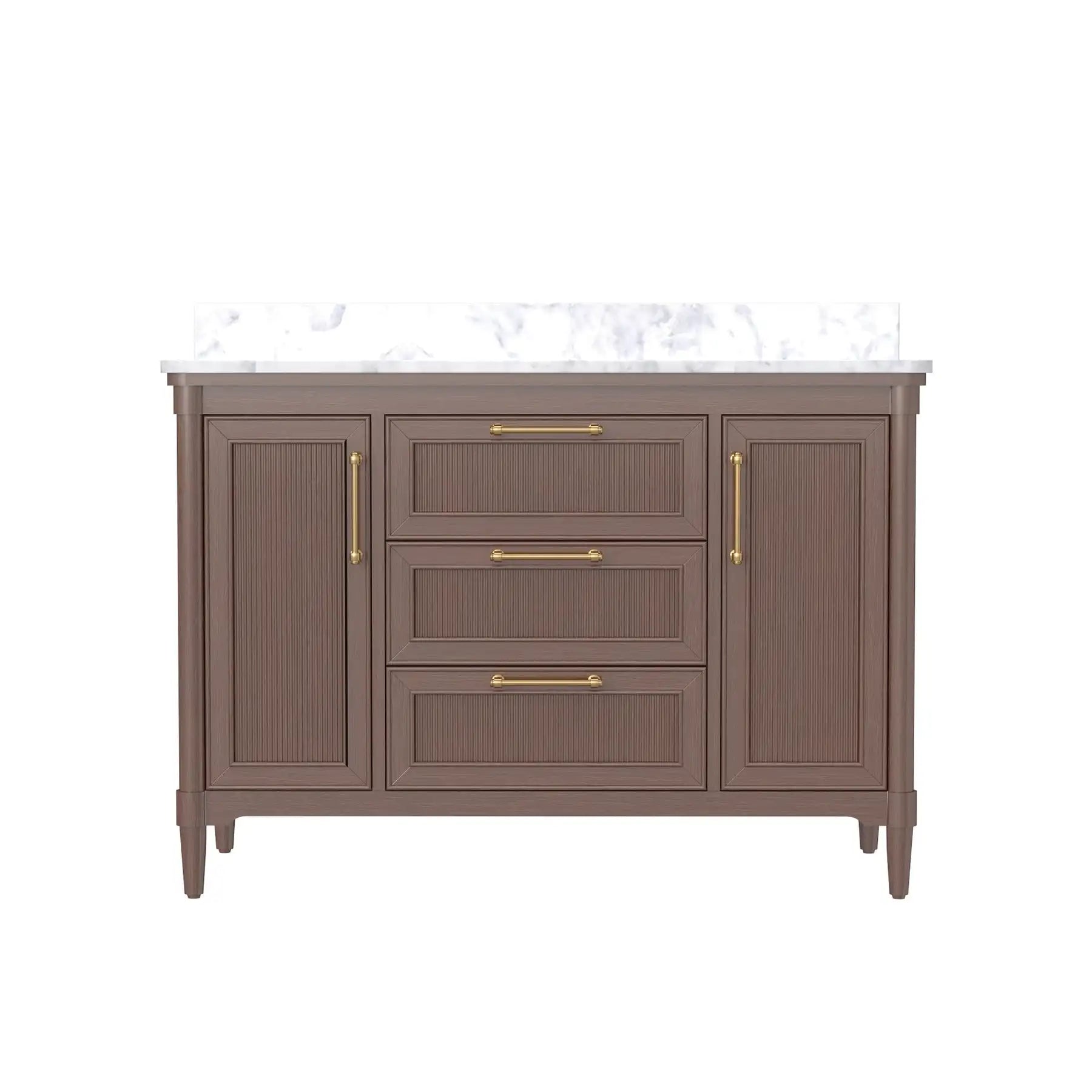 48" Freestanding Fluted Bathroom Vanity