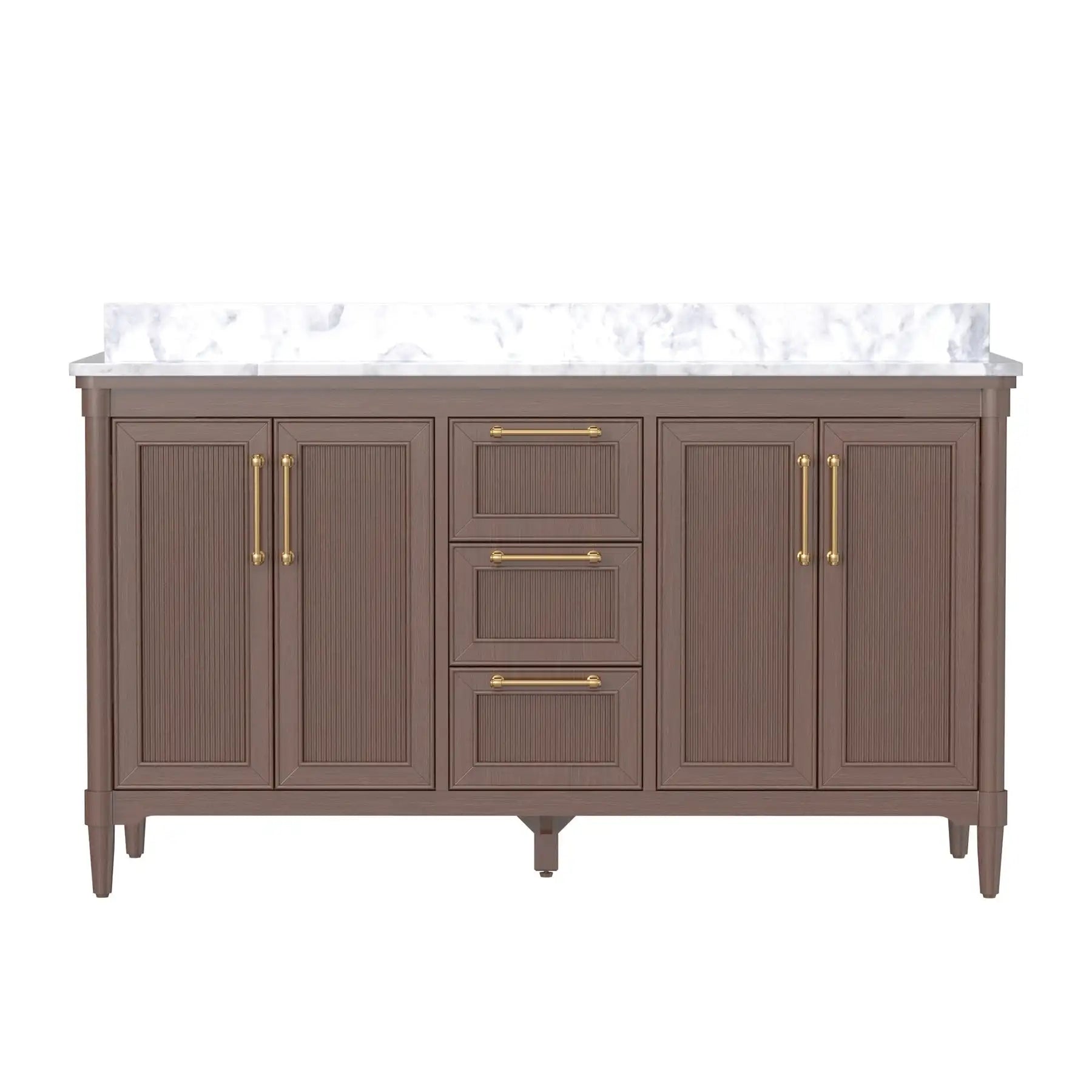 48" Freestanding Fluted Bathroom Vanity