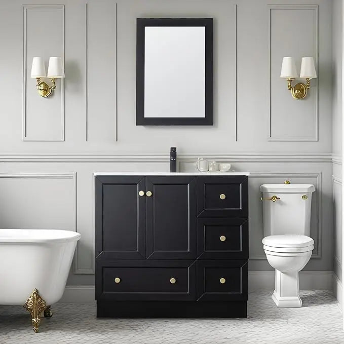 30"/36" Shaker Style Double-Door Bathroom Vanity