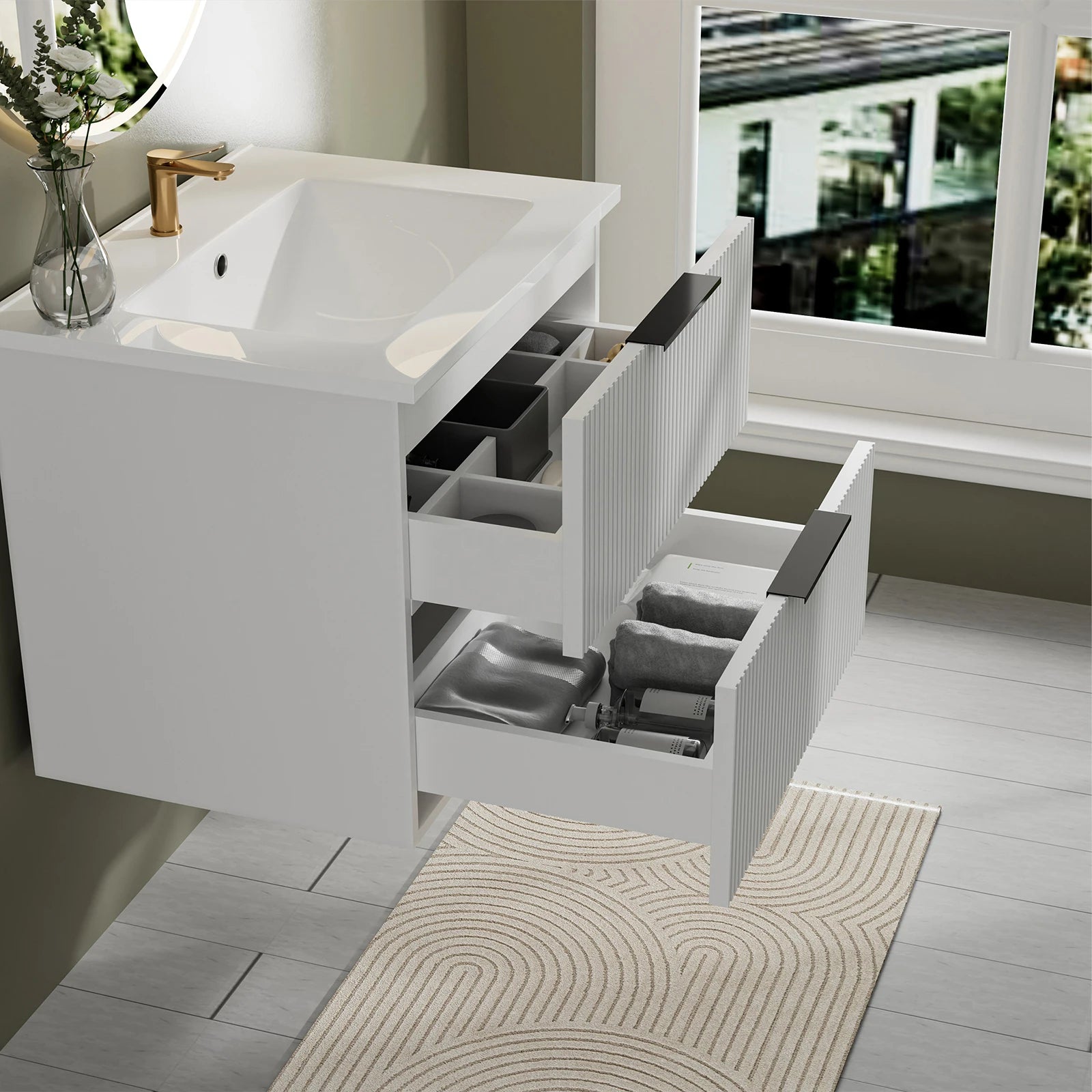 Floating Bathroom Vanity with Sink