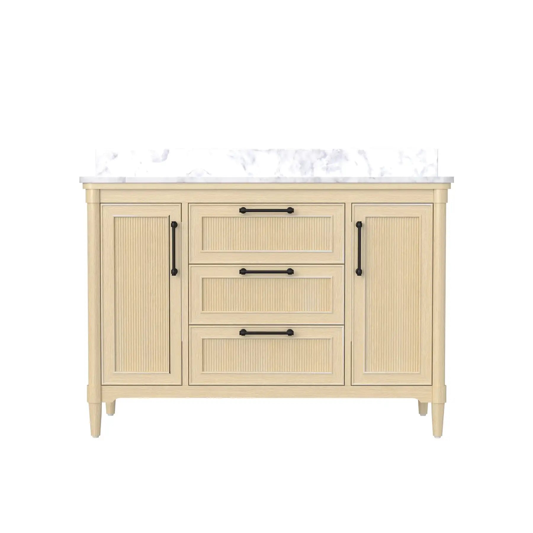 48" Freestanding Fluted Bathroom Vanity