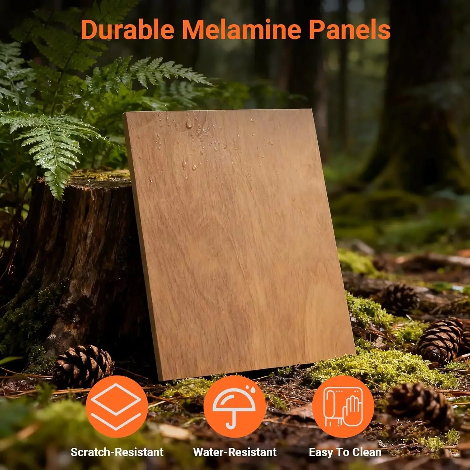 48" Solid Wood Bathroom Vanity with Ceramic Sink and 6 Drawers