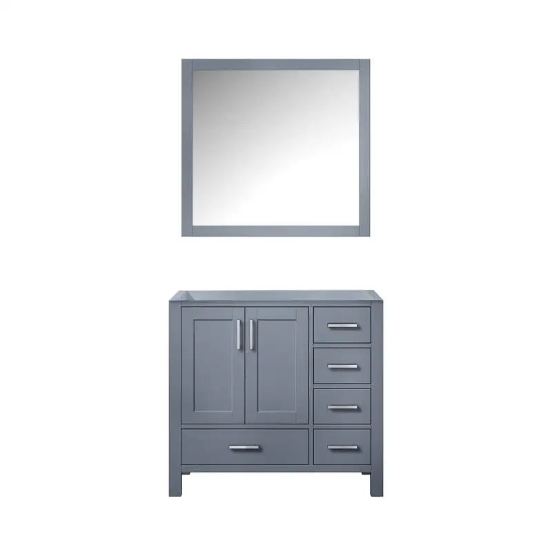 36" Dark Grey Bathroom Vanity with Mirror