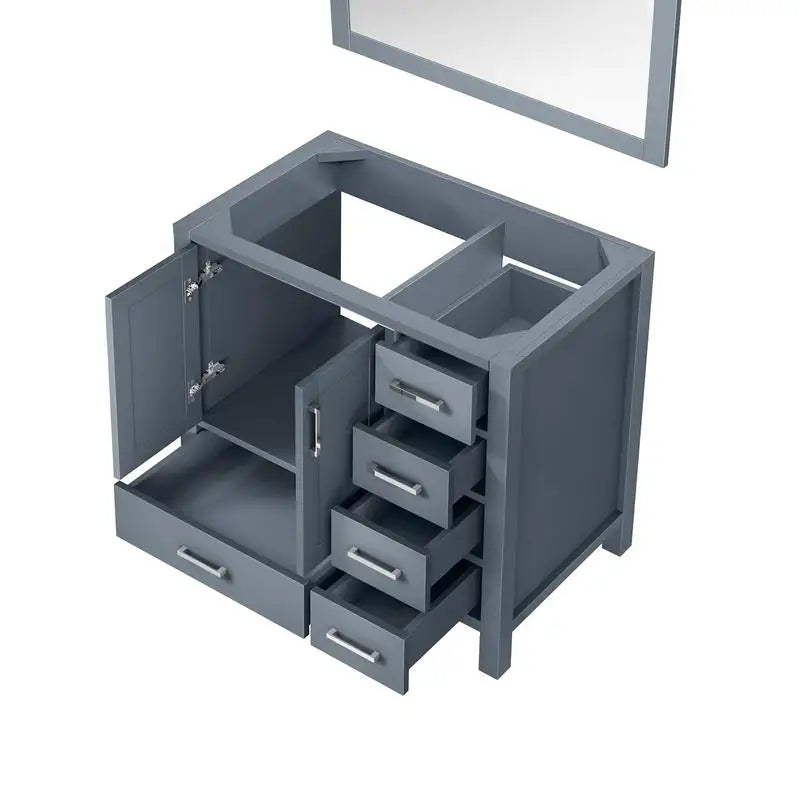 36" Dark Grey Bathroom Vanity with Mirror